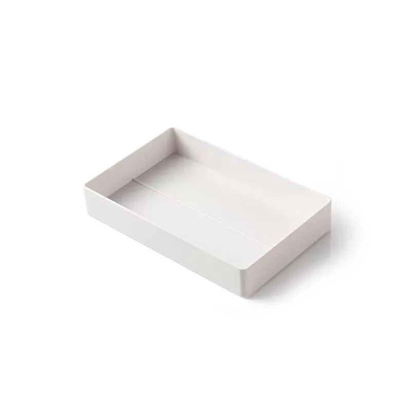 White PP plastic A4 paper document case storage box with drawer style and multiple size options