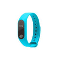 A motion intelligent hand ring fitness tracker on a wrist, showing a heart rate display, available in multiple colours.