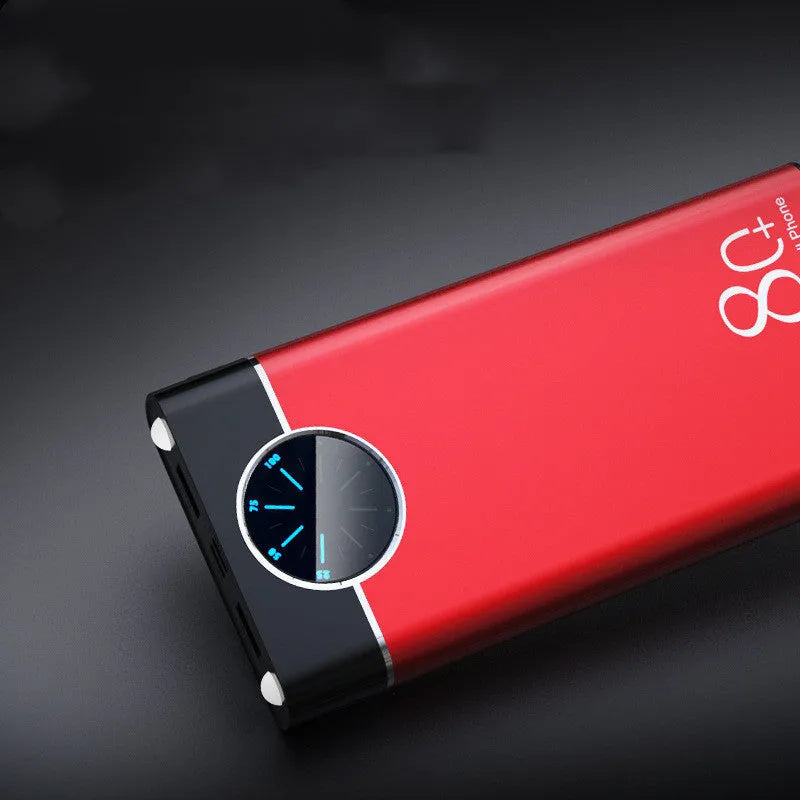 20000mAh fast charging power bank in alloy shell with LED flashlight