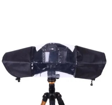SLR camera rainproof cover with clear lens window for long focus lenses