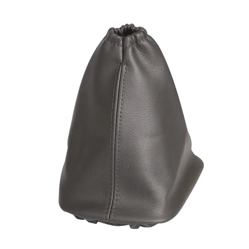 Black leather shift lever dust cover for Toyota Corolla gearstick