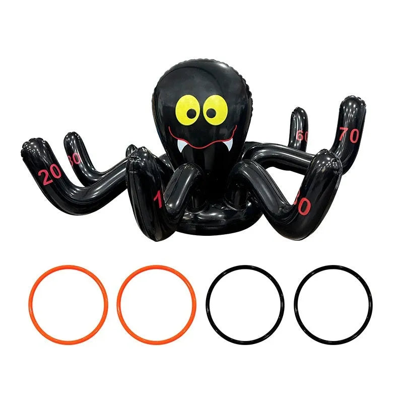 Ghost Festival inflatable octopus ferrule throwing toy in multiple colour variations