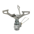 Portable propane camping stove with single burner for outdoor cooking