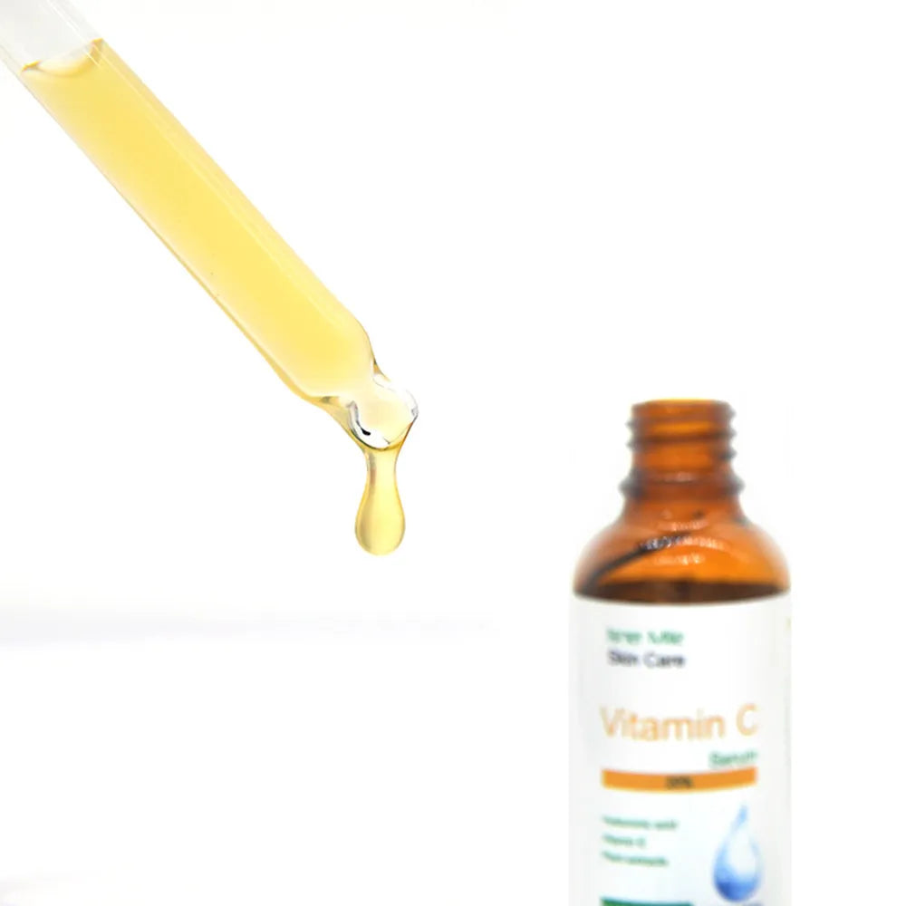 30ml vitamin C undiluted serum bottle for brightening dull, uneven skin