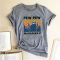 Short sleeve t-shirt with printed pattern, round neck collar and loose street style fit