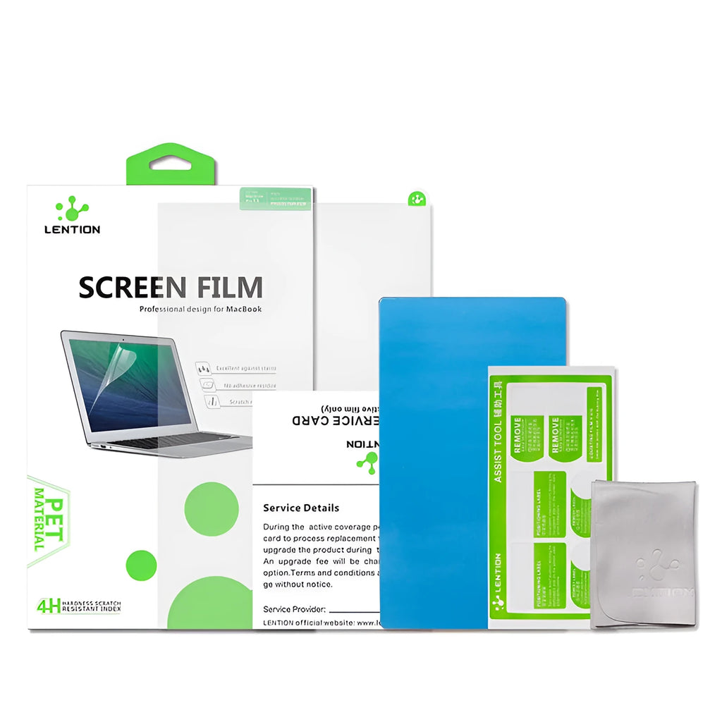 Matte screen protector film for 13-inch MacBook Pro laptop with installation tools