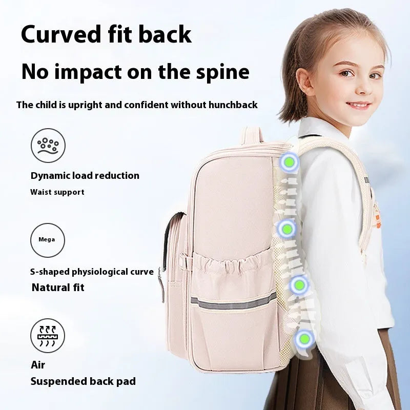 Oxford cloth student schoolbag backpack in multiple colour options for grades 5-6