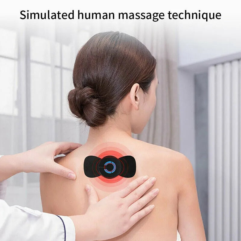 Black HQ-185 portable electric shoulder and neck massager with compact 15cm design