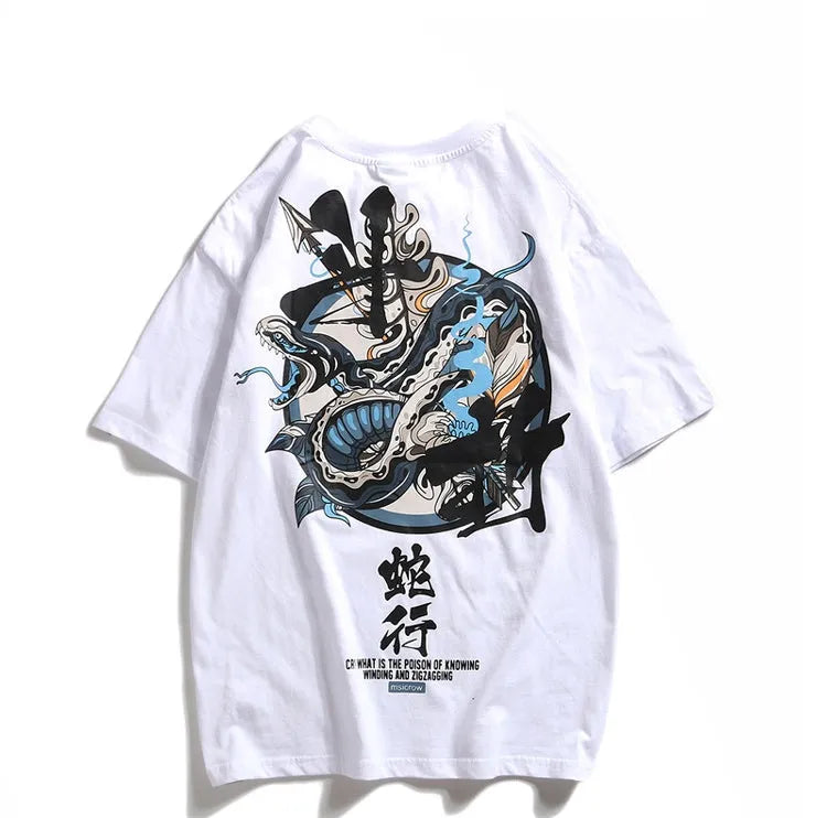 Men Chinese letter hooded cotton pullover sweatshirt in black and white options