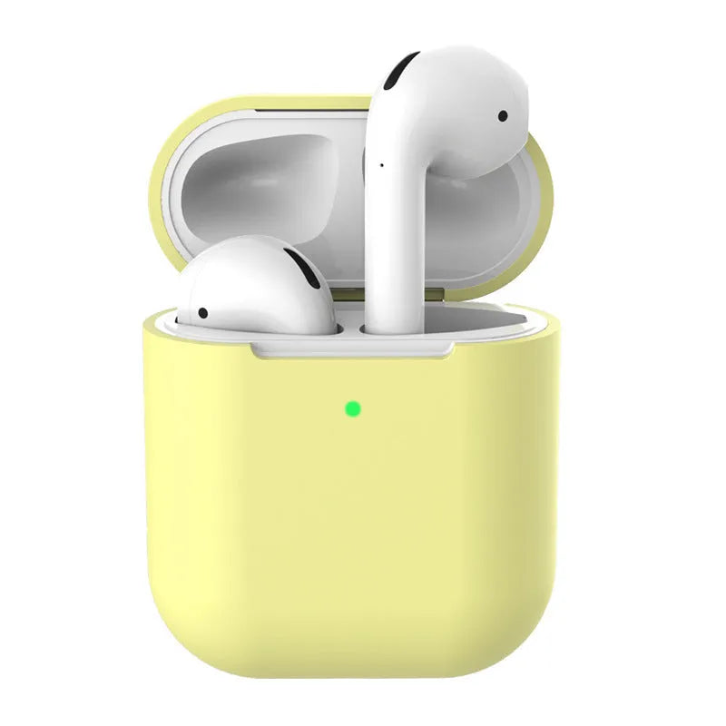 Silicone clamshell protector case for Apple AirPods 2 in multiple colour options