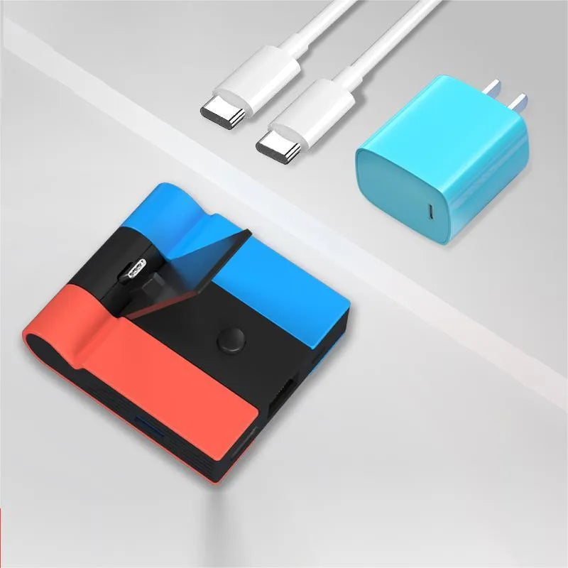 Compact aluminium game console adapter for 4K HD projection to a television.