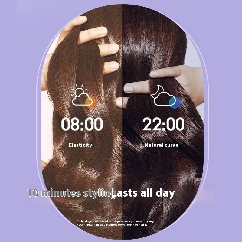 32mm automatic hair curler with negative ion technology in light purple and pink colour options