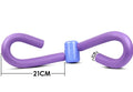 Pink leg training clip with foam padding and steel spring for thigh, arm, chest and waist exercises.