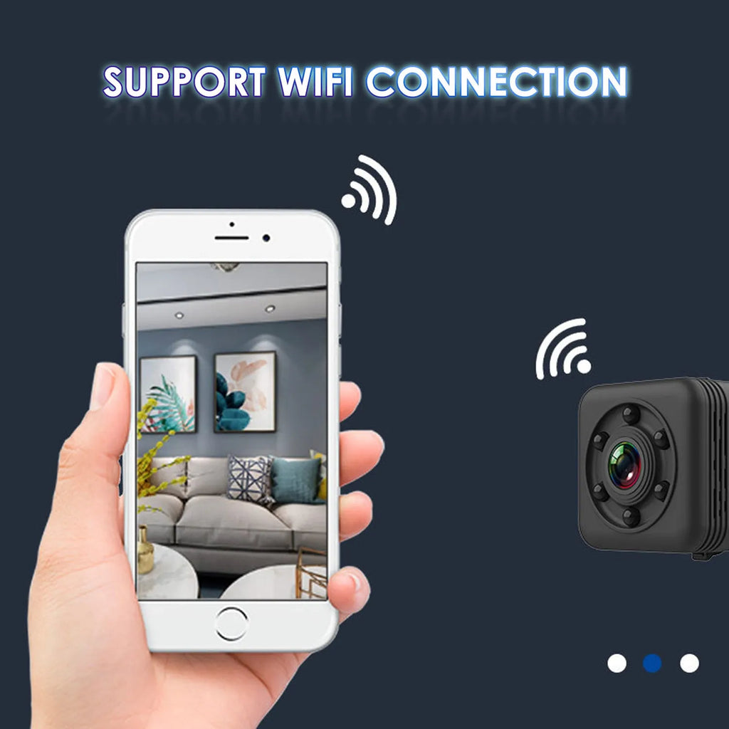 SQ29 black waterproof sports camera with 300mAh battery and MicroUSB port