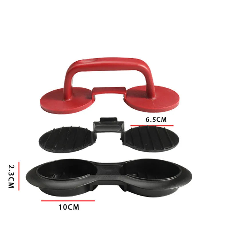 Black and red burger press mould with oil paper liners for making patties
