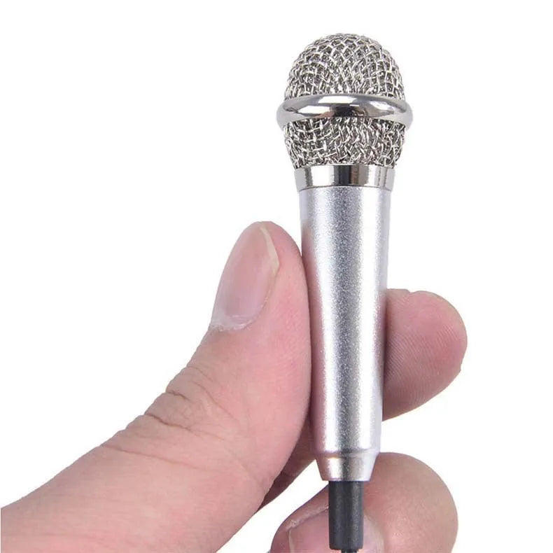 T3 wired condenser microphone for Android phones in blue, gold, red, and silver colour options