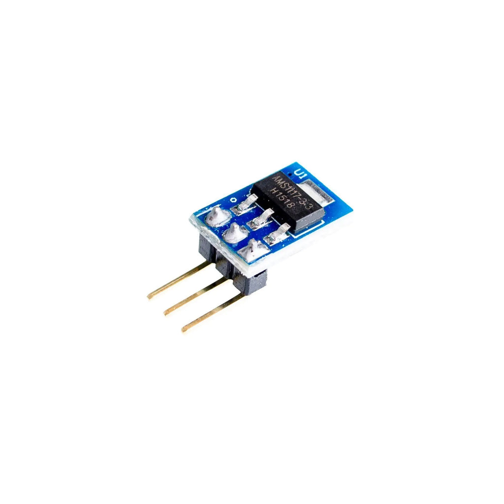 Blue AMS1117-3.3 LDO 800mA power module PCB for DC-DC step-down voltage regulation