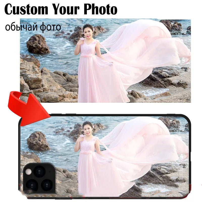 Custom TPU phone case with black solid colour back and fine matte finish, compatible with Apple iPhone models