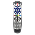 Black flat universal remote control for DISH Network satellite receivers