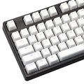 White PBT pudding keycaps 141-key set for mechanical keyboards with RGB backlighting