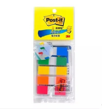 Pack of six books of small, mixed-colour removable plastic indicator labels in styles A, B and C.