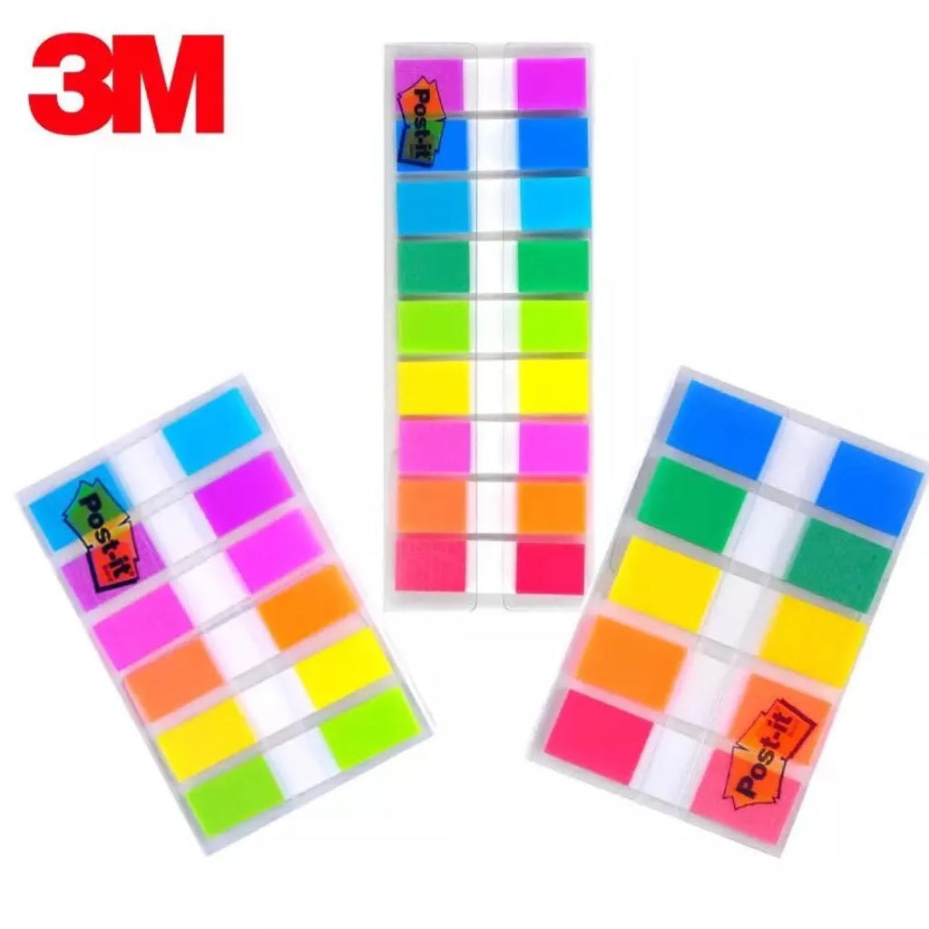Pack of six books of small, mixed-colour removable plastic indicator labels in styles A, B and C.
