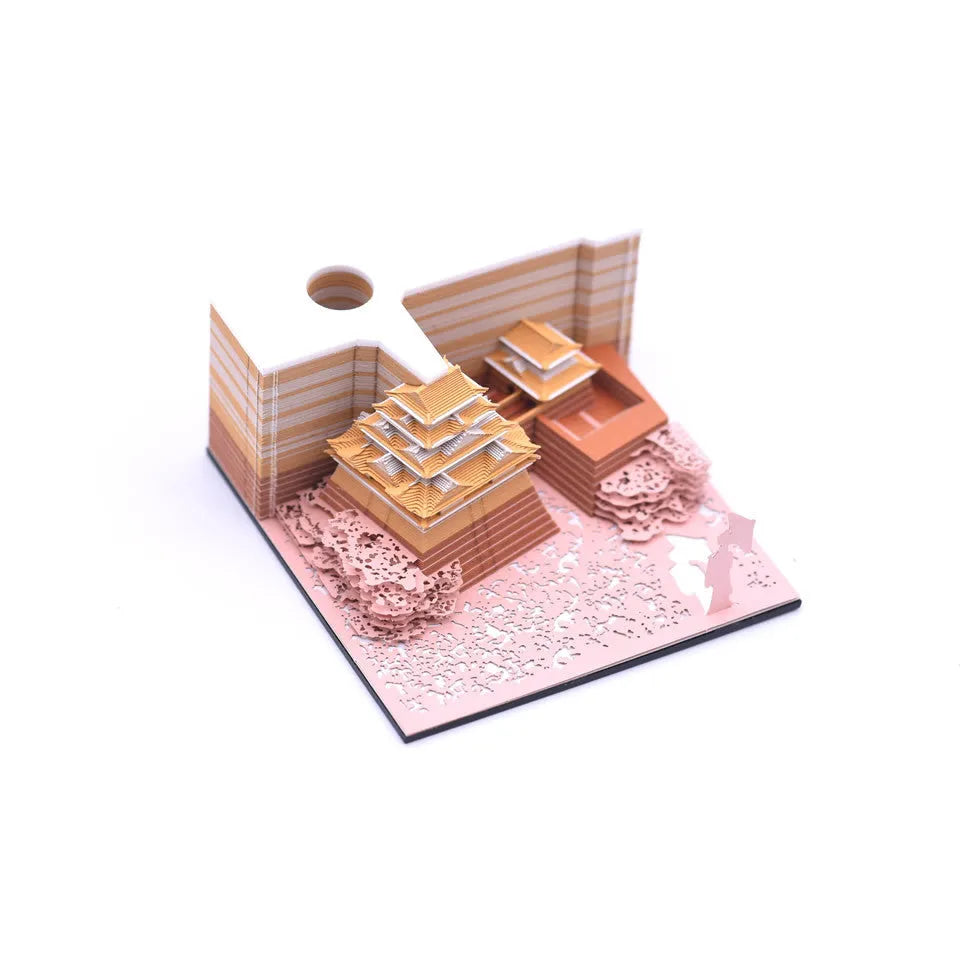 Spirited Away Hayao Miyazaki Tianshou Tower architectural paper model in three-dimensional design