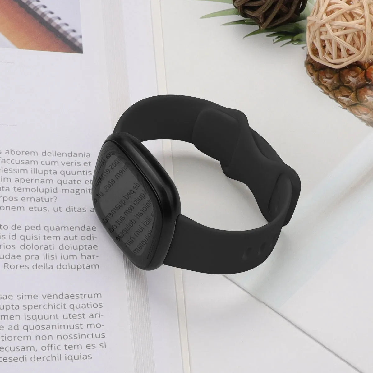 TPU silicone replacement strap for Fitbit Versa 3 smartwatch in multiple colour options