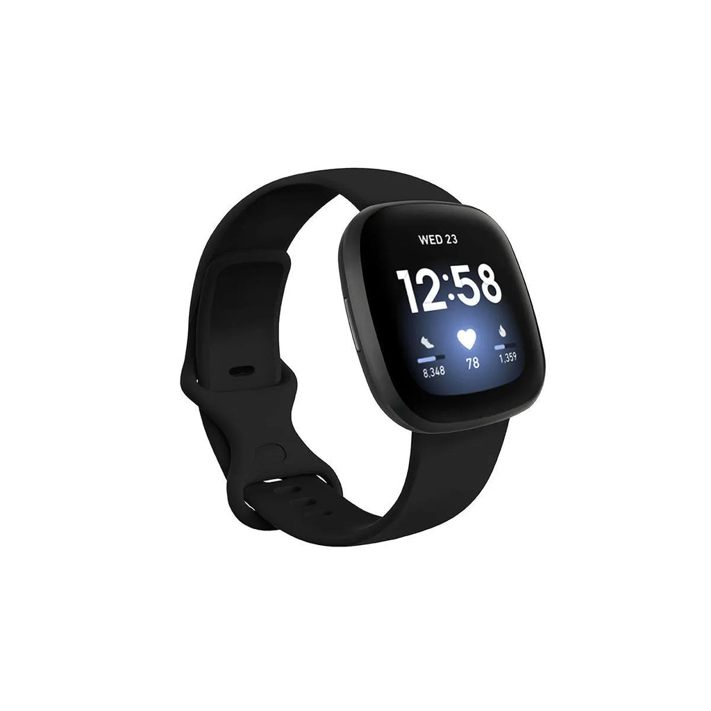 TPU silicone replacement strap for Fitbit Versa 3 smartwatch in multiple colour options