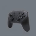 Black wireless Bluetooth gamepad for Nintendo Switch Lite with vibration and screen capture functions