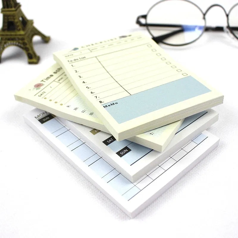 A6 weekly monthly work plan diary showing four different cover design options