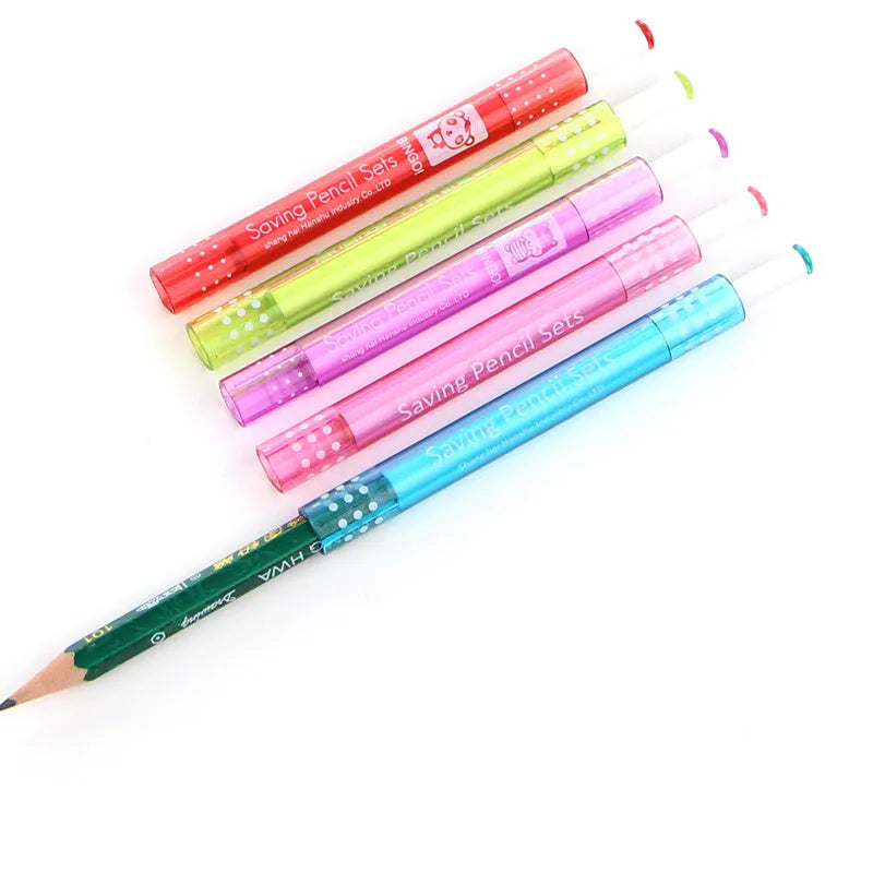 Pencil extender extension rod for mechanical pencils measuring 9 cm with 0.7 mm metal core