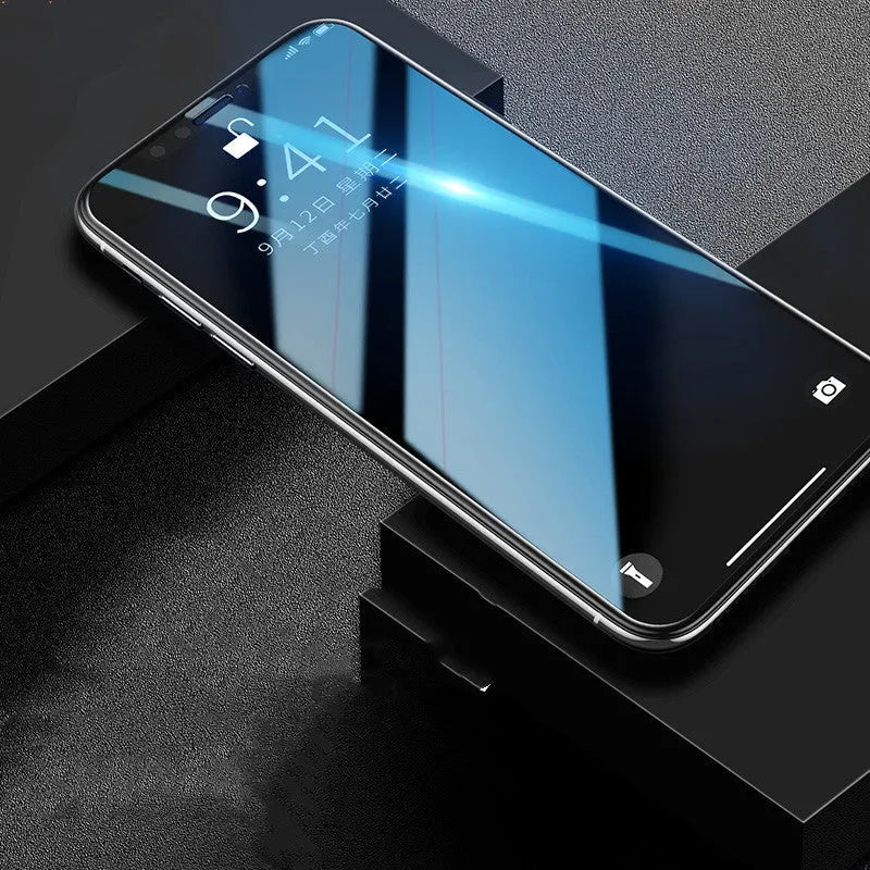Tempered glass iPhone screen protector for multiple models with scratch-resistant anti-fingerprint film