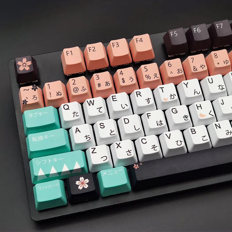 Green Cherry profile mechanical keyboard keycap with USB wireless connection interface
