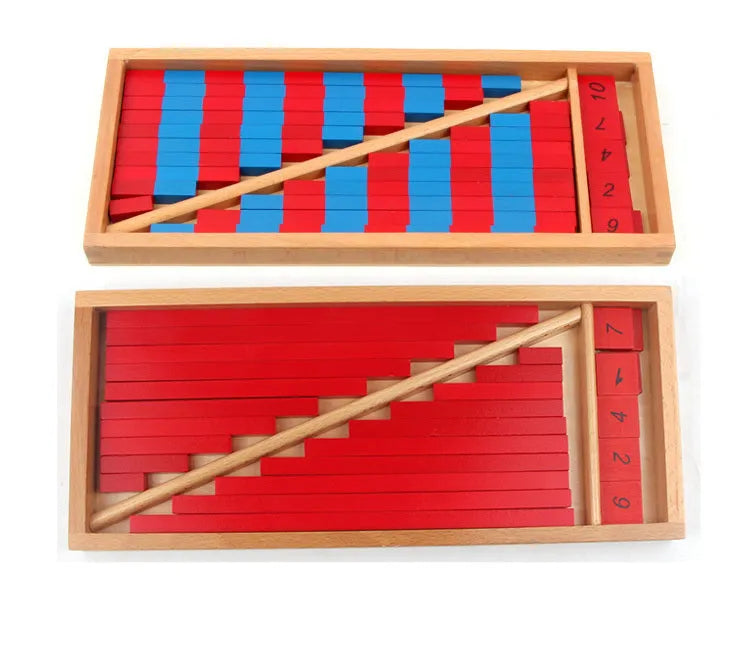 Wooden Montessori preschool educational toy set for children ages 2 to 7