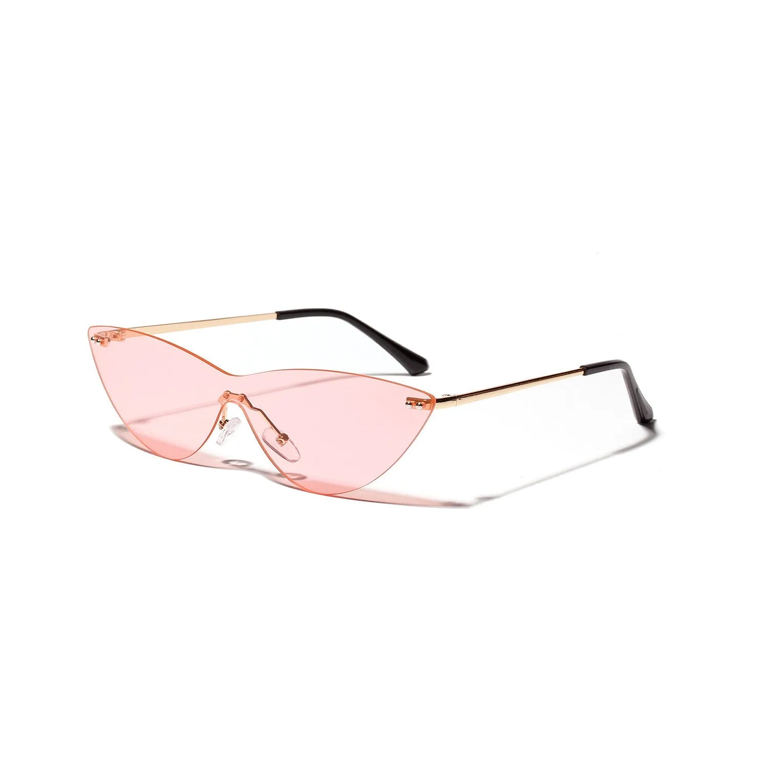 Brown vintage style sunglasses with metal frames and UV400 polycarbonate lenses