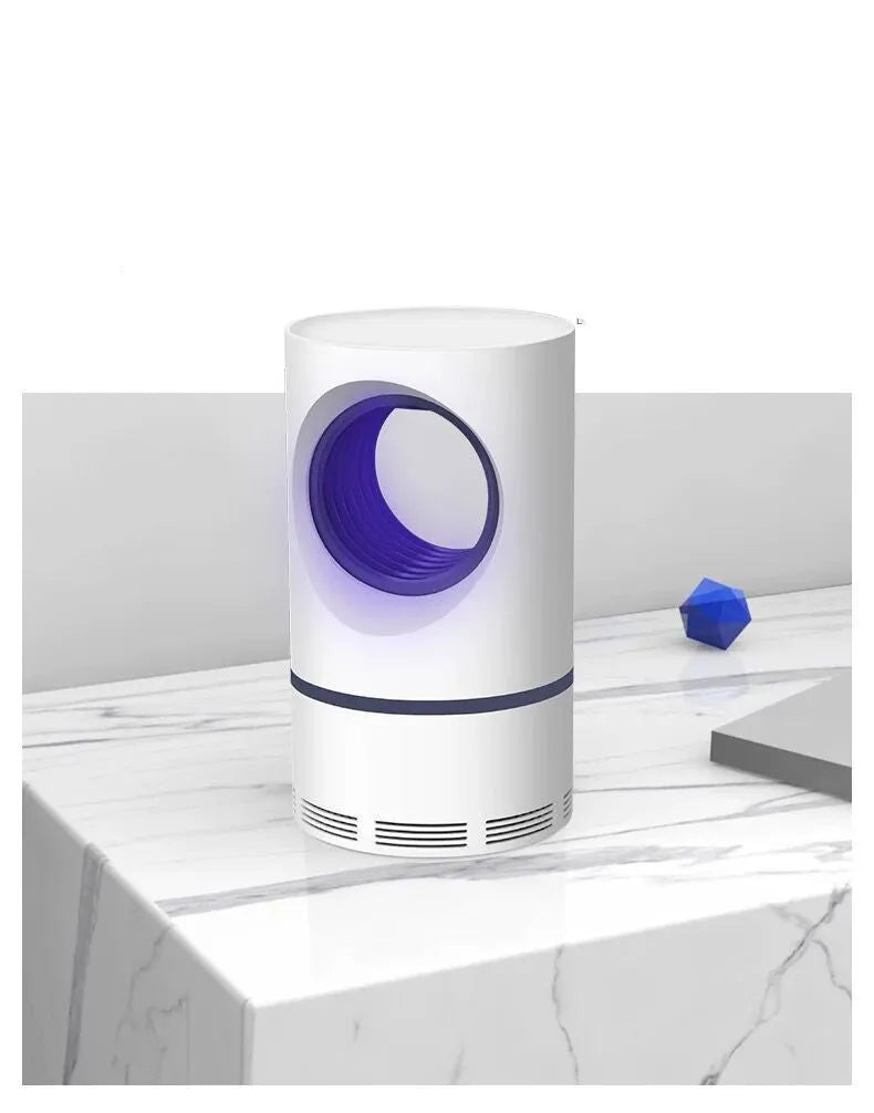 Large white photocatalyst mosquito killer lamp with silent UV light and bionic induction for indoor use up to 50 square metres