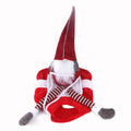 Red Santa horse riding costume for pets with Velcro fastening on flannel material