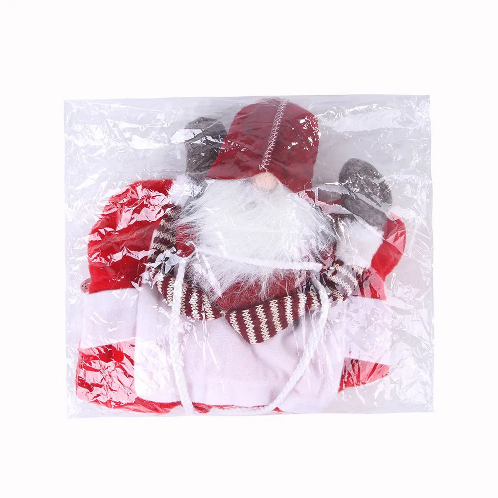 Red Santa horse riding costume for pets with Velcro fastening on flannel material