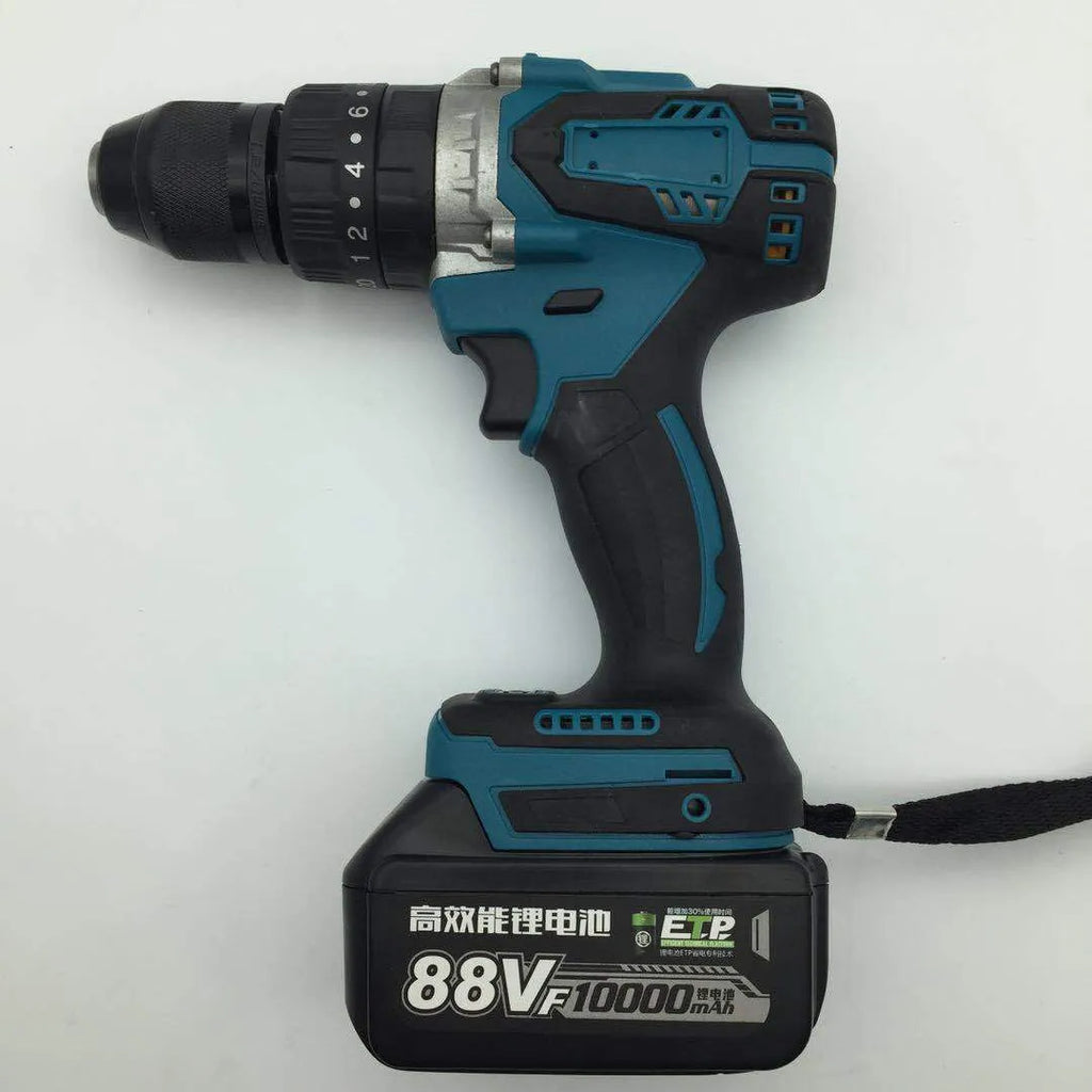 21V cordless impact drill and electric screwdriver with 13mm chuck and lithium battery
