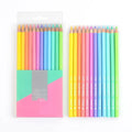 Macaron Series coloured pencils in 12 colours with plastic shell, Marco 9100, 2B lead grade