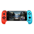 Wireless Bluetooth telescopic game controller for mobile phones in black or red/blue