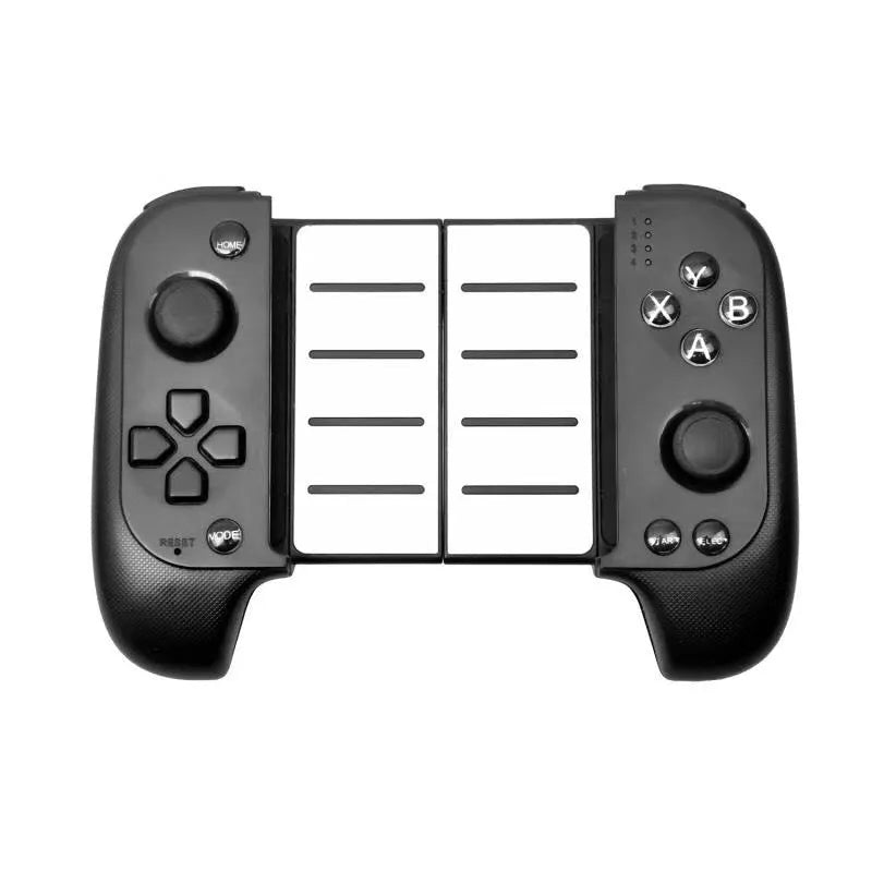 Wireless Bluetooth telescopic game controller for mobile phones in black or red/blue