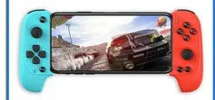 Wireless Bluetooth telescopic game controller for mobile phones in black or red/blue