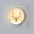 Deer antler shaped wall lamp with remote control showing three colour temperature options