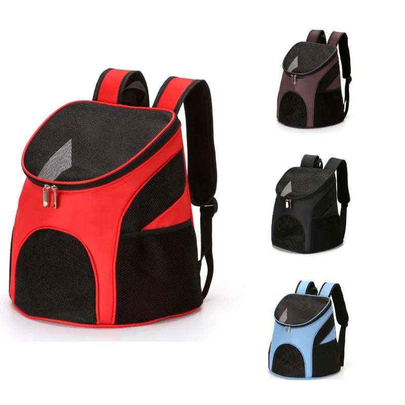 Pet backpack carrier in solid colour with 15L-22L capacity for small to medium dogs and cats