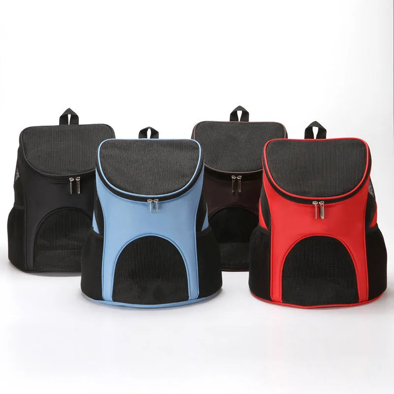 Pet backpack carrier in solid colour with 15L-22L capacity for small to medium dogs and cats