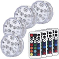 White waterproof LED diving light with remote control for pool and garden decoration
