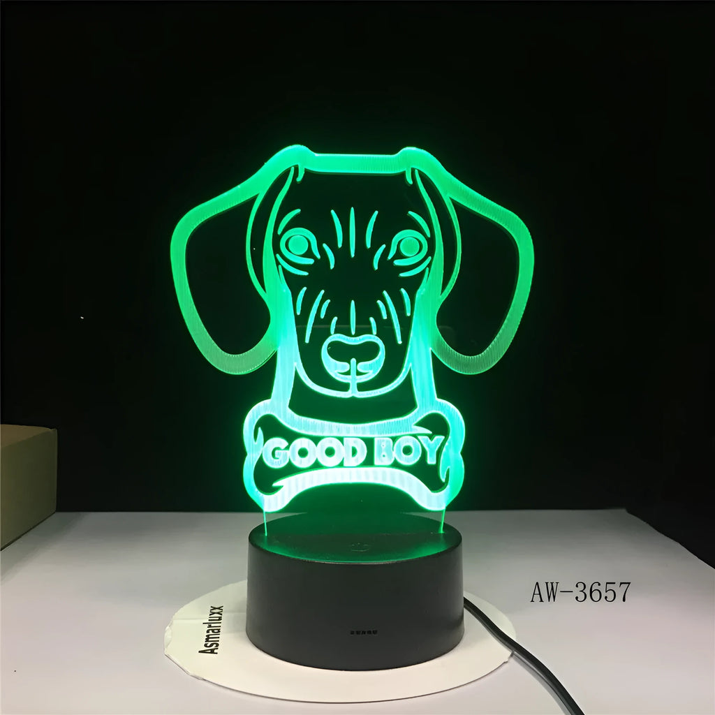 Remote control gradient LED table lamp with acrylic shade on ABS base.