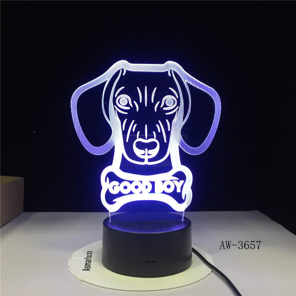 Remote control gradient LED table lamp with acrylic shade on ABS base.